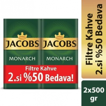 Jacobs Monarch Filtre Kahve 500gr Alana 2.Si %50 İndirimli