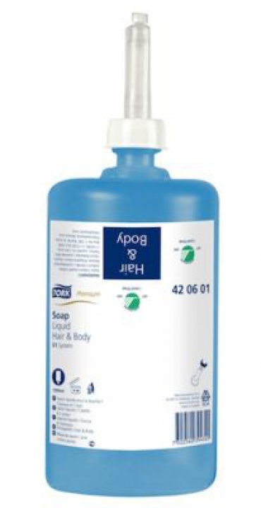 Tork Hair&Body Sıvı Sabun Premium 1ltx6lı