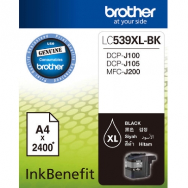Brother LC-539XL-BK Siyah Kartuş 2400 Sayfa
