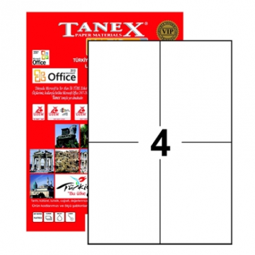 Tanex Laser Etiket 105mmx148.5mm TW-2204