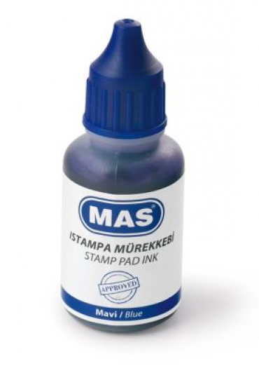 Mas Istampa Mürekkebi Mavi 20ml