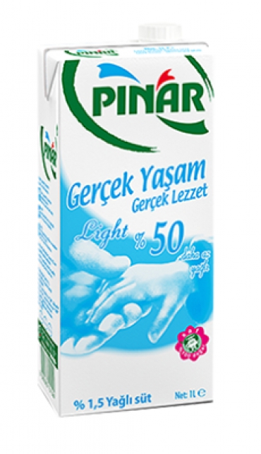 Pınar Yarım Yağlı Süt 1lt