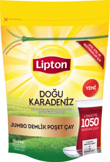 Lipton Doğu Karadeniz Jumbo Demlik Poşet Çay 30x20 gr