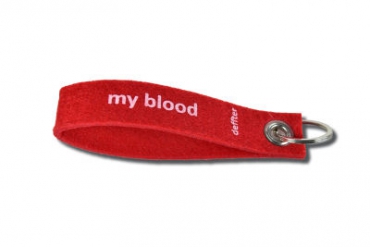 Deffter Keçe Anahtarlık My Blood B Rh+