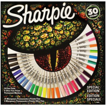 Sharpie Permanent Markör Fine 30 Lu Kertenkele