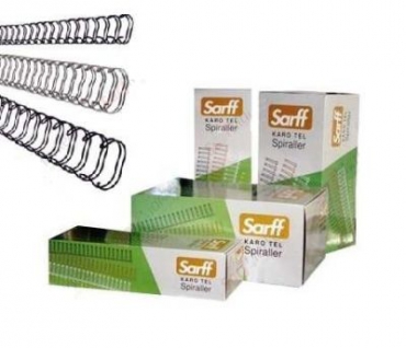 Sarff Karo Tel Spiral Kutu 3\/8-7.9mm Gümüş