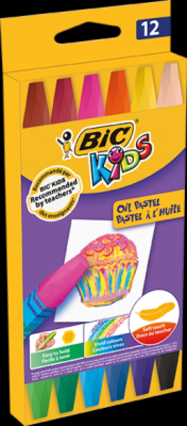 Bic Yağlı Pastel Boya 12li