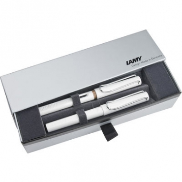 Lamy Safari Dolma&Roller Kalem Seti Parlak Beyaz 19B-M-319B