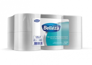 Belleza Endüstriyel Tuvalet  Kağıdı Tek Çekmeli Mini 120m 12li