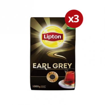 3 Adet Lipton Earl Grey Dökme Çay 1000gr
