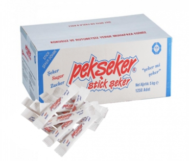 Pekşeker Stick Şeker 5kg 1250li