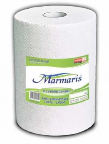 Marmaris Fotoselli Makine Havlusu 21cm 100m 6lı