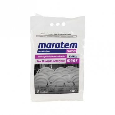 Maratem M307 Endüstriyel Bulaşık Makineleri İçin Toz Deterjan 5kg