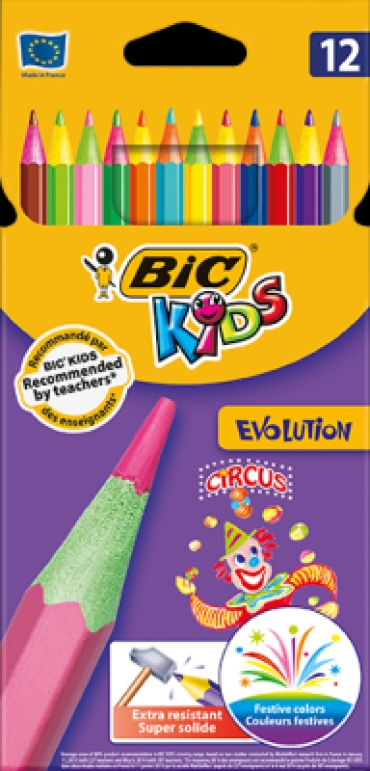 Bic Evolution Circus Kuru Boya Kalemi 12li