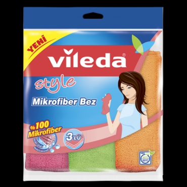 Vileda Mikrofiber Temizlik Bezi 3lü