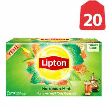 Lipton Moroccan Mint Yesil Çay 20'li