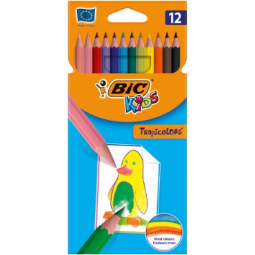 Bic Tropicolors Kuru Boya Kalemi 12li Kutu