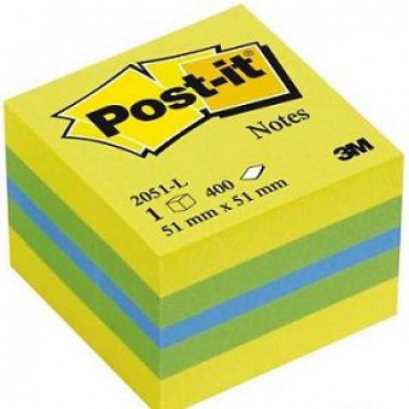 3M Post-it Mini Küp Sarı Tonları 400yp 52x52mm