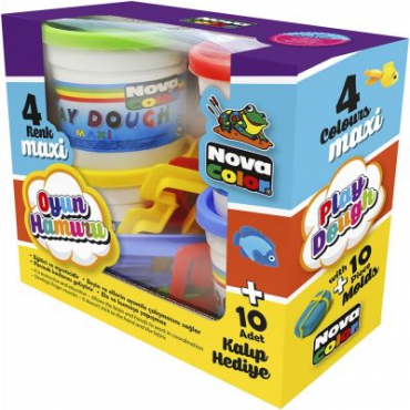Nova Color Maxi Oyun Hamuru Ve Kalıp Seti 10 Parça