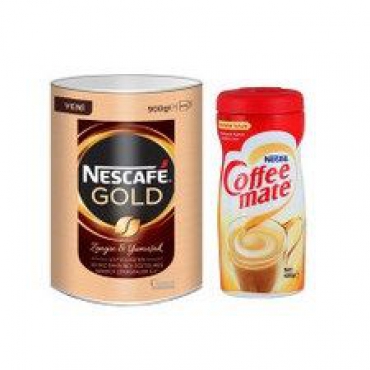 Nescafe Gold Eko Paket 900gr Coffee Mate 400gr Hediyeli
