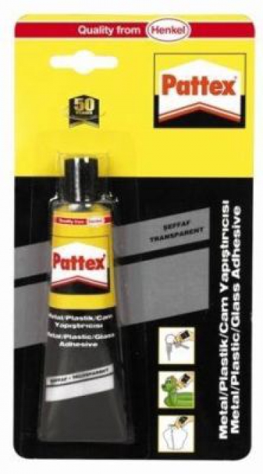 Henkel Pattex Metal Plastik Cam Yapıştırıcı Şeffaf 50gr