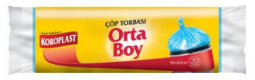 Koroplast Çöp Torbası 55x60cm Orta Boy