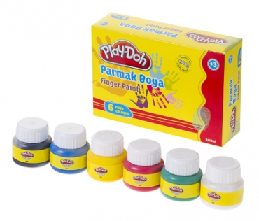 Play-Doh 6 Renk Parmak Boyası 30ml