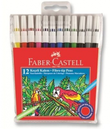 Faber Castell Keçeli Boya Kalemi 12li