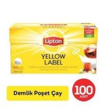 Lipton Yellow Label Demlik Poşet Çay 100'lü