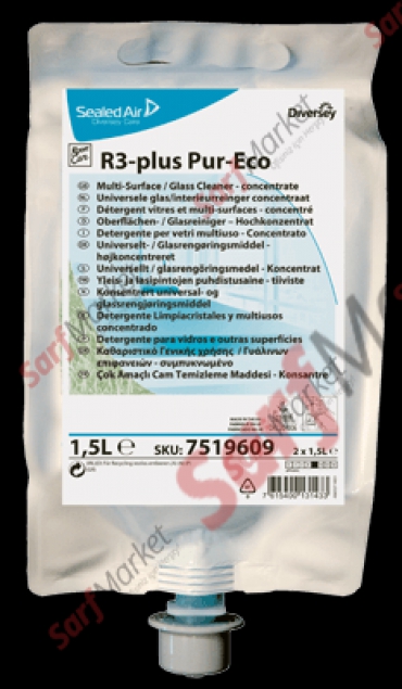 Room Care R3 Plus Pur-Eco Ekolojik Konsantre Cam Temizleyicisi 1.5lt