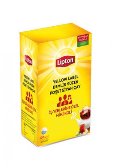 Lipton Yellow Label 300 lü  Demlik Poşet Çay Ofislere Özel Mini Koli 