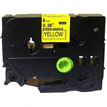 Muadil P-Touch 6AZE611 Sarı-Siyah TZ-tape 6mm Etiket