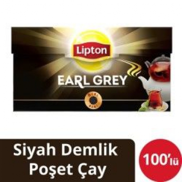 Lipton Earl Grey Demlik Poşet Çay 100'lü