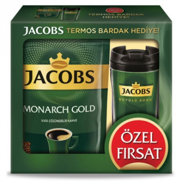 Jacobs Monarch Gold Kahve 200gr Termos Bardak Hediyeli