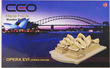 Ceo 3D Ahşap Puzzle Opera Evi