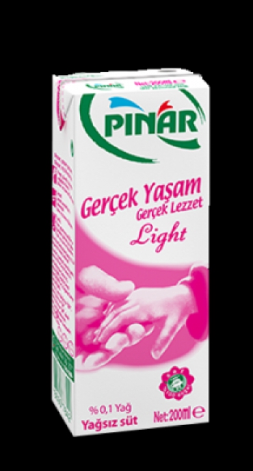 Pınar Light Süt 0.1 yağ 200ml