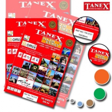 Tanex Laser Etiket 192.5mmx39mm TW-2121