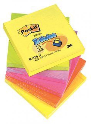 3M Post-it Neon Renkler 76x76mm 100yp 6lı