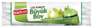 Koroplast Çöp Torbası 65x80cm Büyük Boy Doğada Çözünür