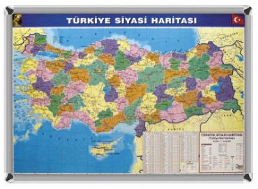 Akyazı Türkiye Siyasi Haritası 70x100