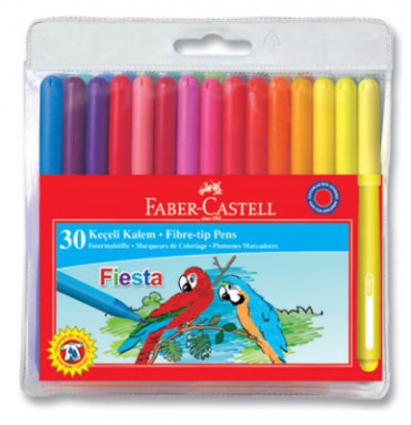 Faber Castell Fiesta Keçeli Kalem 30lu