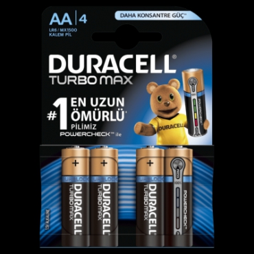 Duracell Pil Turbo Max AA 4lü