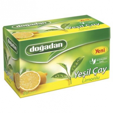 Doğadan Yeşil Çay Limonlu 20li