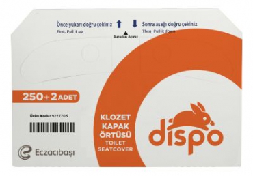 Dispo Klozet Kapak Örtüsü 250li