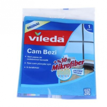 Vileda %30 Mikrofiberli Cam Bezi