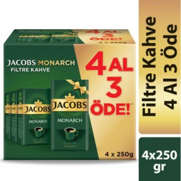 Jacobs Monarch Filtre Kahve 250gr 4 Al 3 Öde