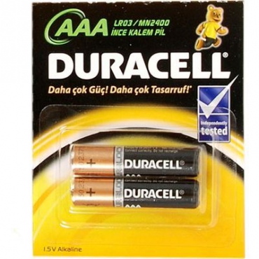 Duracell Alkalin AAA Pil 2li