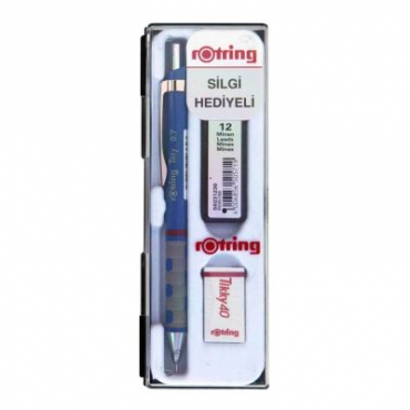 Rotring Tikky Versatil Kalem 0.7mm Silgi Hediyeli Mavi