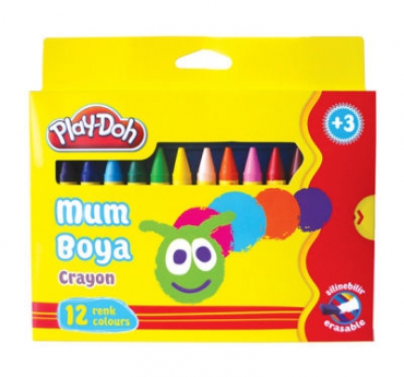 Play-Doh Jumbo Crayon Mum Boya Karton Kutu 12 Renk