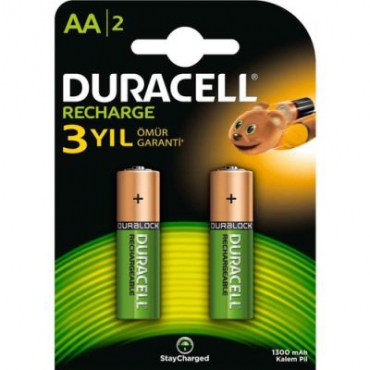 Duracell Pil AA Şarjlı 2li 1300mah